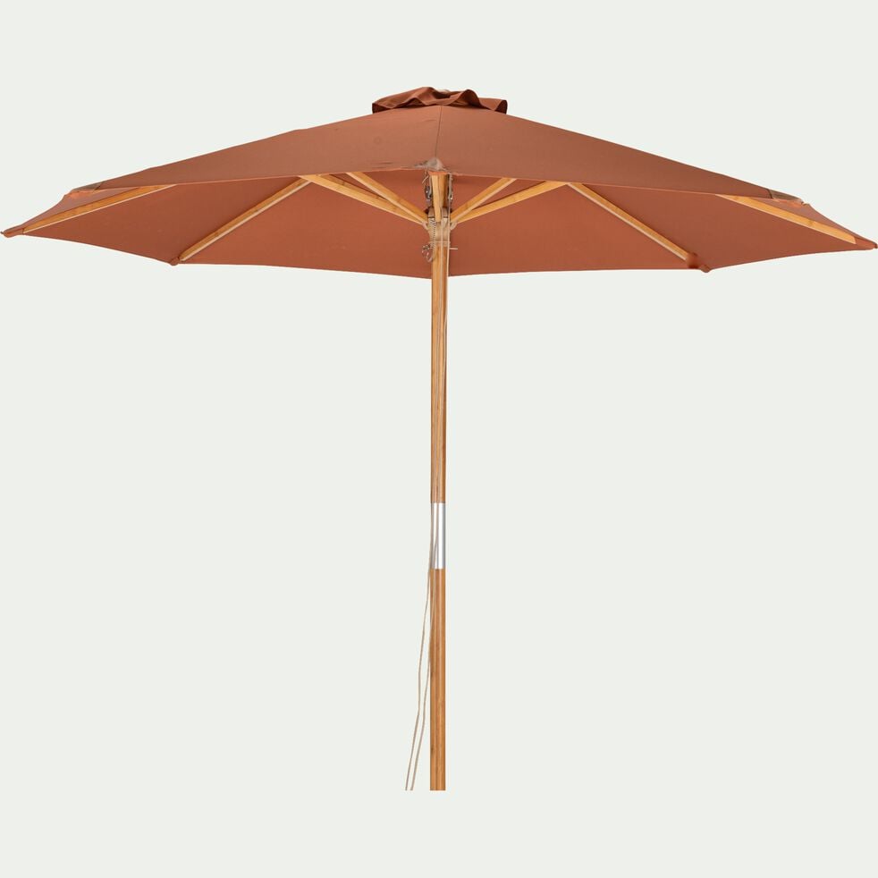 Parasol droit en bambou - brun rustrel D270cm-TELESE
