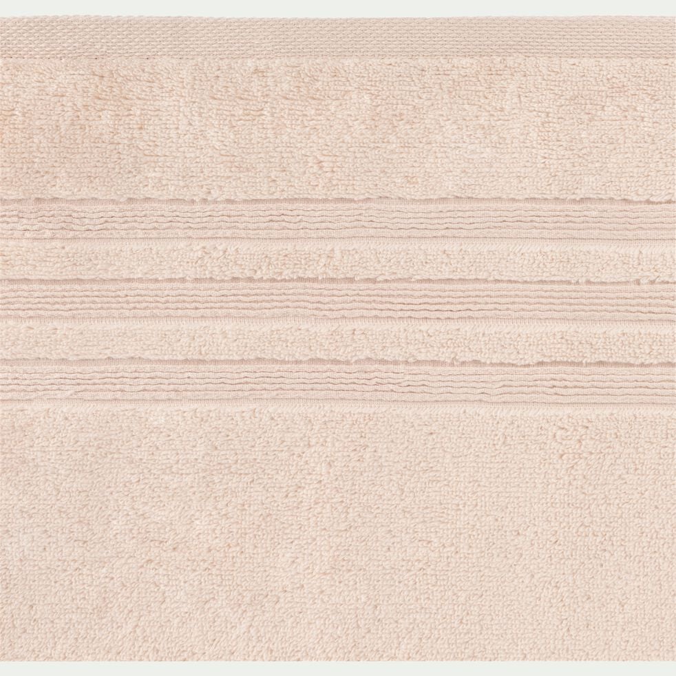 Serviette de bain bouclette en coton - rose grège 50x100cm-NOUN