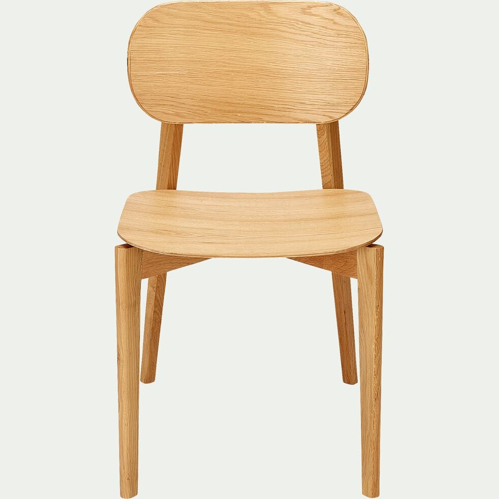 Chaise en bois de chêne - bois clair-ILIES
