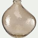 Vase organique en verre recyclé D25xH25cm - orange-KASIN