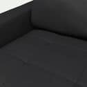 Canapé 2 places fixe en cuir avec accoudoirs 15cm - brun terre d'ombre-MAURO