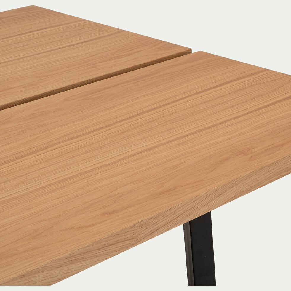 Table de repas en bois rectangulaire L220cm - bois clair (8 places)-TANI