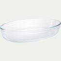 Plat ovale en verre borosilicate 39x27cm-AZET