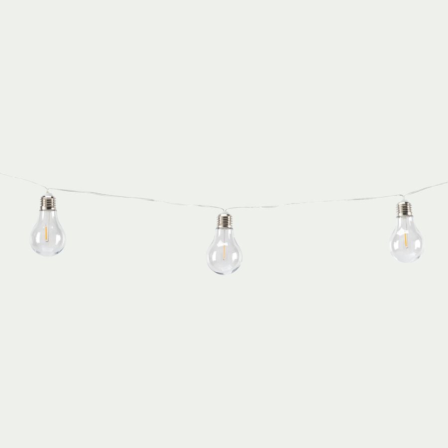 Guirlande lumineuse raccordable 10 ampoules - argenté 4,5m-STELLA