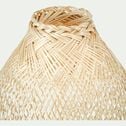 Lampe de sol électrifiée en bambou D22cm - naturel-FANY
