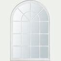Miroir arche en bois - blanc 100x150cm-ARMANCE