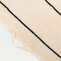 Drap de douche rayé en coton 70x140cm - beige-PISELLI