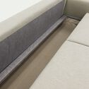 Canapé 3 places convertible en tissu - beige alpilles-LEON