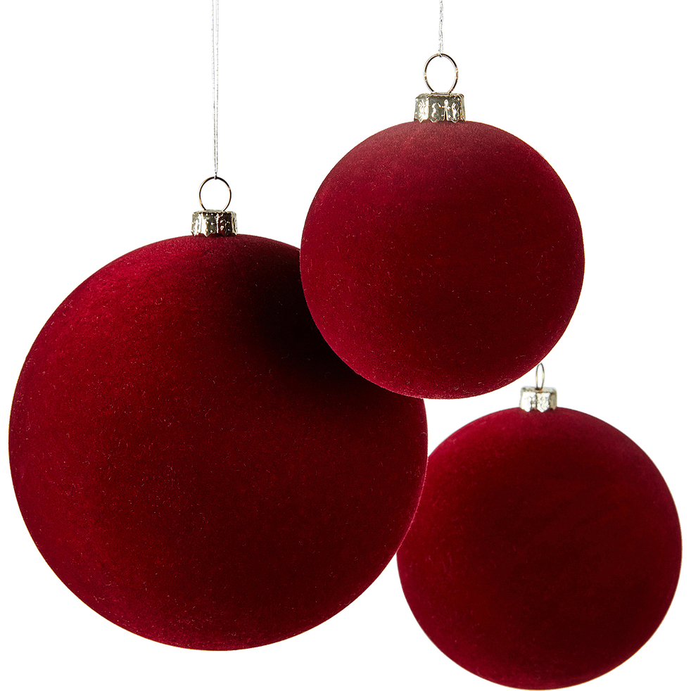 Sauvaire Lot De 9 Boules En Plastique Rouge Plusieurs Tailles