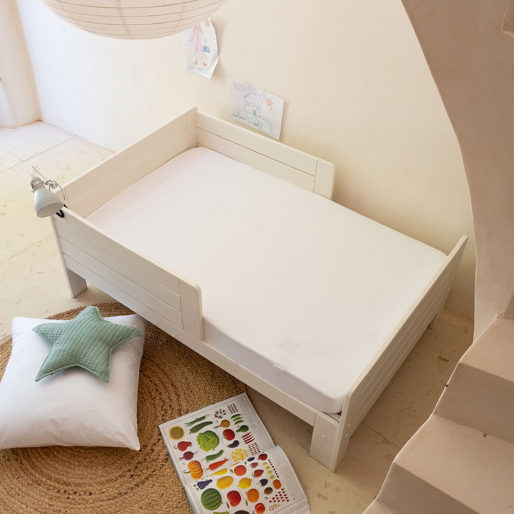 Protège-matelas imperméable en coton recyclé 90x140cm bonnet 19cm