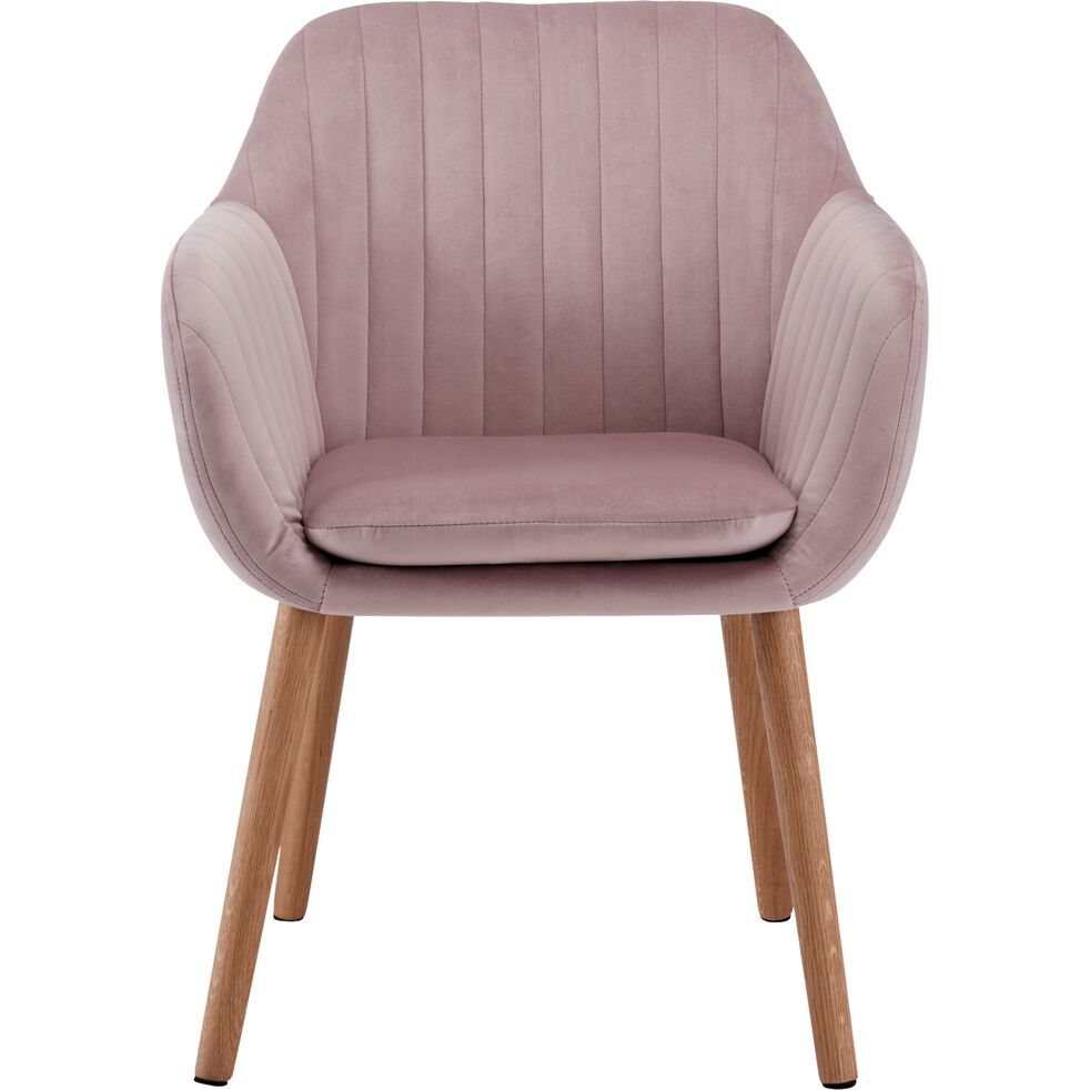 Chaise Capitonnee En Velours Avec Accoudoirs Pietement Naturel Rose Shell Chaise Alinea Chaise Capitonnee En Velours Avec Accoudoirs Pietement Naturel Rose Shell Chaise Alinea