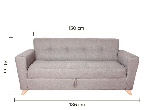 canape 3 places convertible en tissu gris clair vicky canape convertible alinea