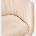 Chaise en tissu avec accoudoirs - beige-ZENICA