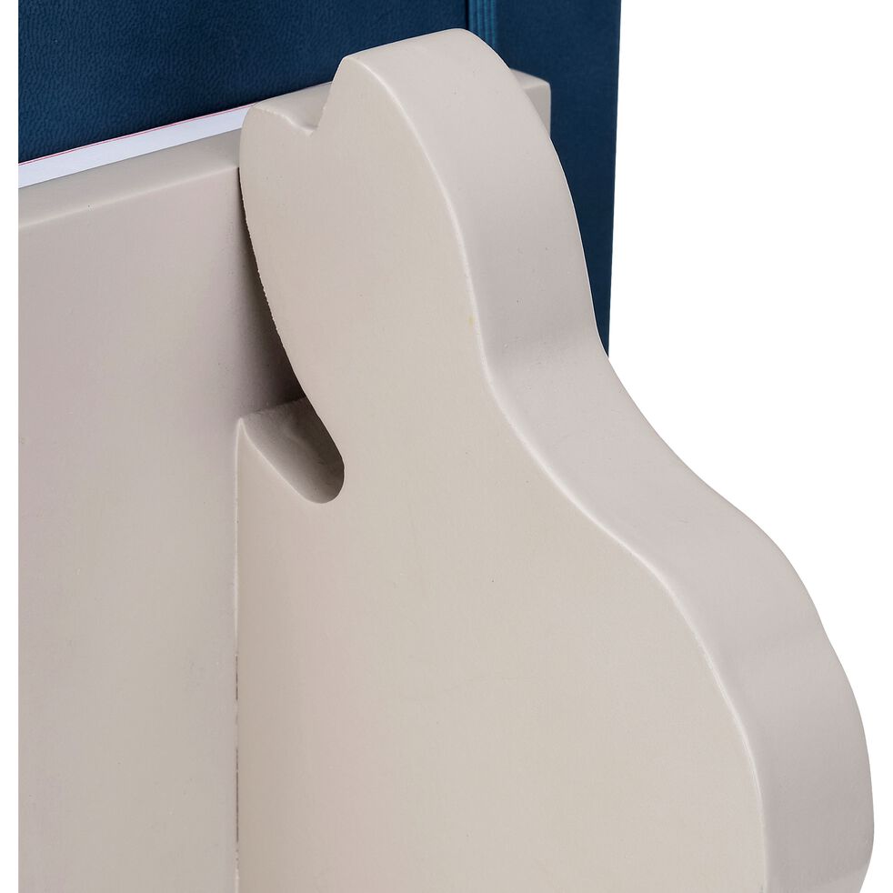 Presse Livre Forme Lapin Beige Alpilles Bibli Decoration A Poser Enfant Alinea