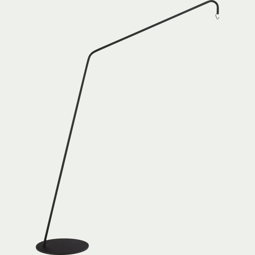 Pied de lampadaire modulable non électrifié en acier - noir H190cm-TOMINO