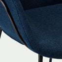 Chaise en tissu avec accoudoirs - bleu figuerolles-CHLOE