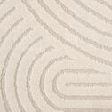 Tapis à motifs circulaires - beige 160x230cm-PELA