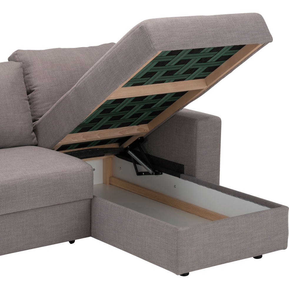 Fernand Canapé Dangle Réversible Convertible En Tissu Gris Borie