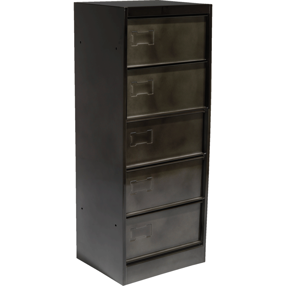 Meuble de rangement à clapets gris vieilli LARSEN bureaux Alinea