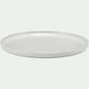 Assiette plate en porcelaine D26cm - blanc-TOULOUSE