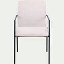 Chaise en tissu avec accoudoirs - gris borie-JASPER