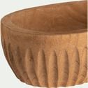 Coupe ovale en bois de paulownia L28cm - naturel-PIDOLA