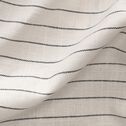 Nappe en coton blanc et noir 170x350cm-BADIANE