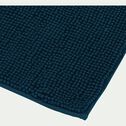 Tapis de bain chenille en polyester - bleu figuerolles 50x80cm-PICUS