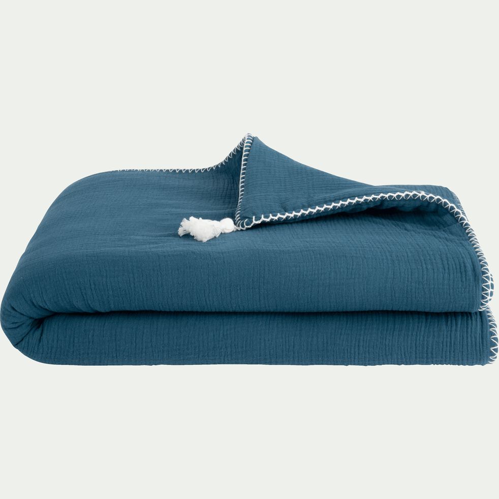 Plaid En Gaze De Coton 100x150 Cm Bleu Figuerolles Azalee 100x150 Cm La Selection Ventes Privees Alinea Plaid En Gaze De Coton 100x150 Cm Bleu Figuerolles Azalee 100x150 Cm La Selection Ventes Privees Alinea