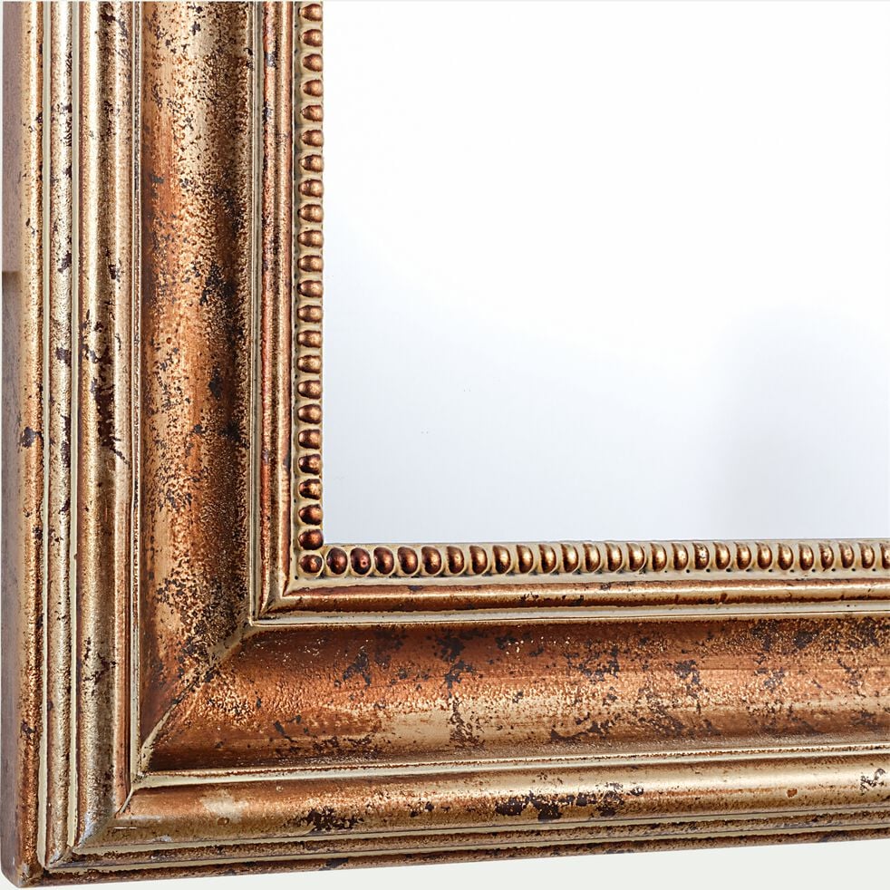 Miroir à moulures en bois - doré H115cm-ABRILO