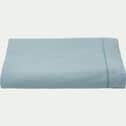 Drap plat en coton 270x300cm - bleu calaluna-CALANQUES