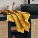 Serviette de toilette en coton - jaune argan 50x100cm-RYAD