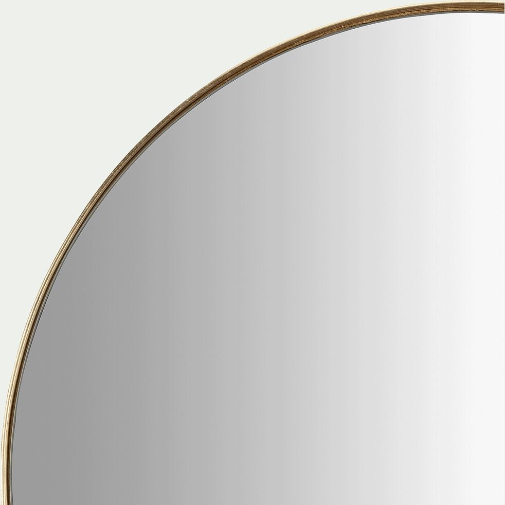 Miroir rond en panneaux de fibres D50,5cm - doré-OUNDO