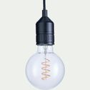 Ampoule LED globe D9,5cm culot E27 - transparent-SPIRALE