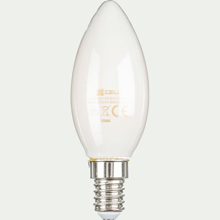 Ampoule LED à filament - blanc chaud culot E14-STANDARD