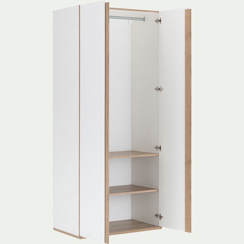 Armoire De Dressing 2 Portes Battantes Effet Chene Blanc Nestor Dressing Alinea Armoire De Dressing 2 Portes Battantes Effet Chene Blanc Nestor Dressing Alinea