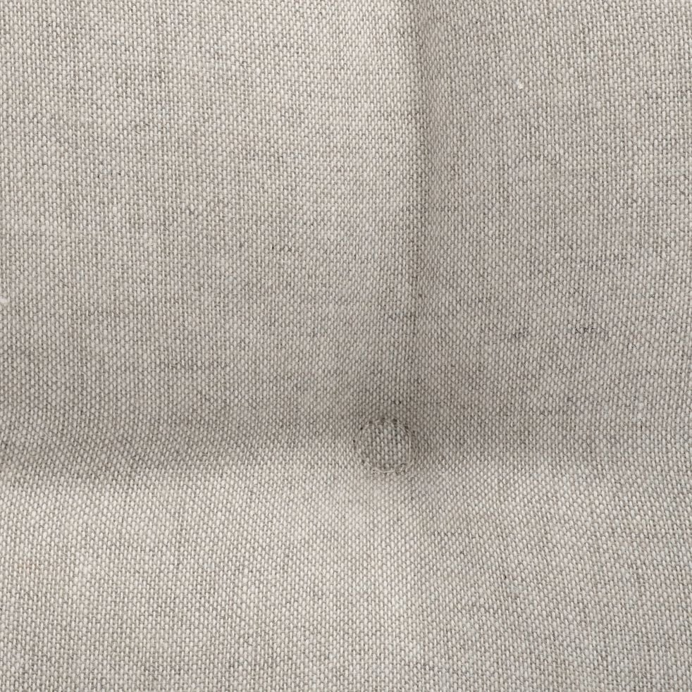 Galette de chaise piquée en polyester 40x40cm - gris clair-CORBIN