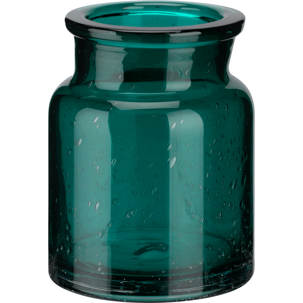 Vase en verre bleu H13cm IKARIA vases alinea