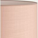 Abat-jour cylindrique en coton D40cm - rose rosa-MISTRAL