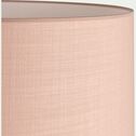 Abat-jour cylindrique en coton D40cm - rose rosa-MISTRAL