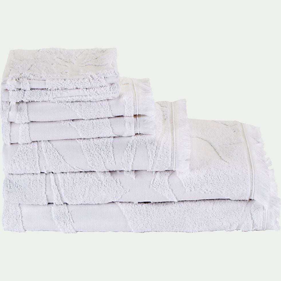 Drap de douche en coton - blanc 70x140cm-RYAD