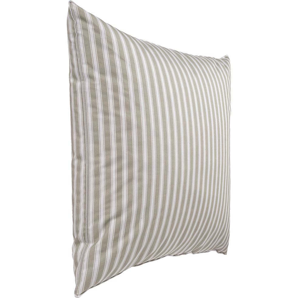 Oreiller naturel en plumes et enveloppe 100% coton - 60x60 ...