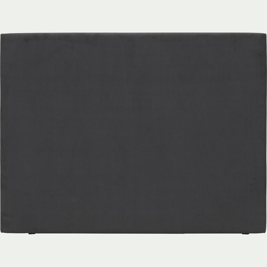 Tête de lit droite en tissu Bultex - gris L180cm-ETNA