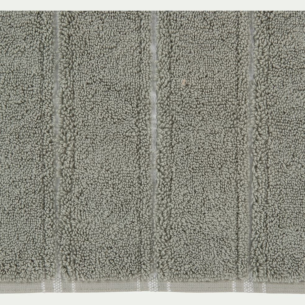 Tapis de bain en coton - vert olivier 50x80 cm-ROMY