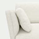 Canapé 4 places en tissu bouclette - blanc capelan-STEVIA