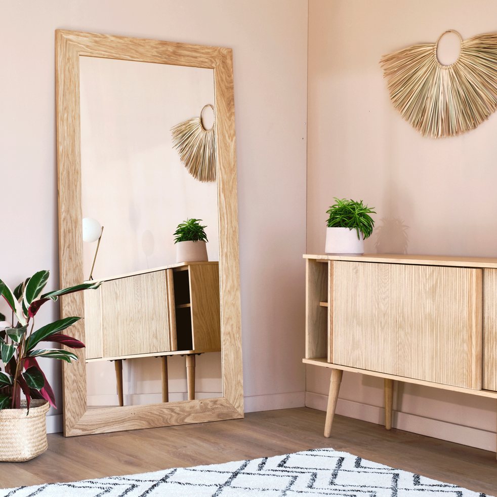 Miroir en chêne 89x169cm EMBRUN miroirs alinea