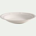 Assiette creuse en porcelaine D22cm - blanc-MARLI