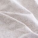 Nappe motif jasmin en lin et coton - blanc 150x150cm-ST REMY