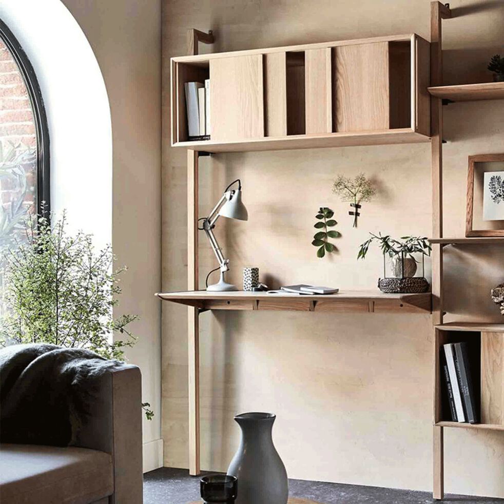 Bureau A Composer En Plaque Chene Portpin Salon Alinea