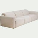 Canapé 5 places relax droit en tissu - beige roucas-SACHA